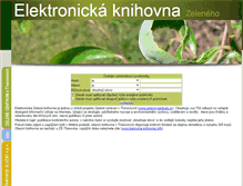 Tablet Screenshot of knihovna.zelene-centrum.cz